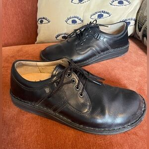 Finn Comfort Unisex Black Vaasa Lace Up Oxford Sneaker Shoe